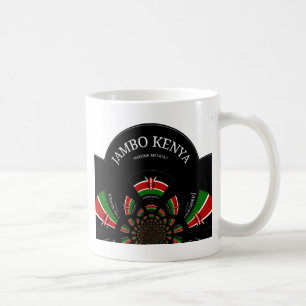 Keniaanse vlag Geïnspireerd door Jambo Welcome Des Koffiemok