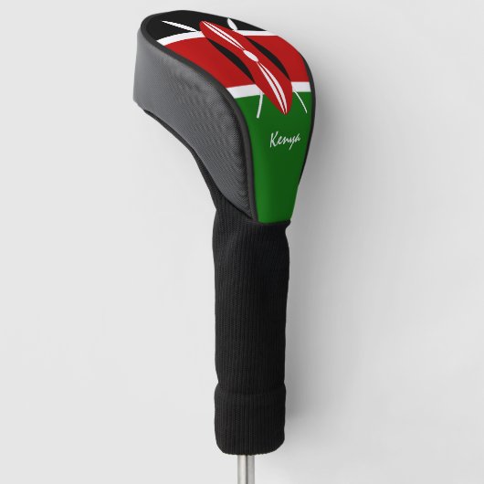 Keniaanse Vlag & Golf Kenia sport Hoesjes / clubs Golfheadcover (Schuin)