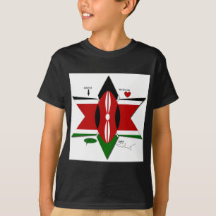 Keniaanse vlag Safari Design: Bucket List T-shirt