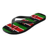 Keniaanse vlag teenslippers (Schuin)
