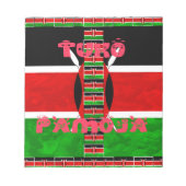 Keniaanse vlag: Tuko Pamoja - Unity Art Design Notitieblok (Voorkant)