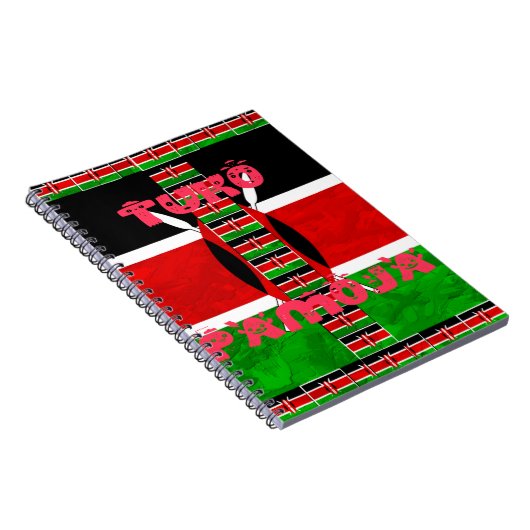 Keniaanse vlag: Tuko Pamoja - Unity Art Design Notitieboek (Rechterzijde)