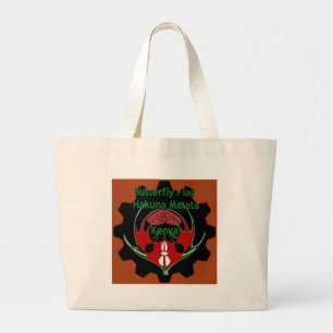 Keniaanse vlindervlag - Hakuna Matata Patriotic Grote Tote Bag