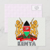 Keniaanse wapenstilstand briefkaart (Voorkant / Achterkant)