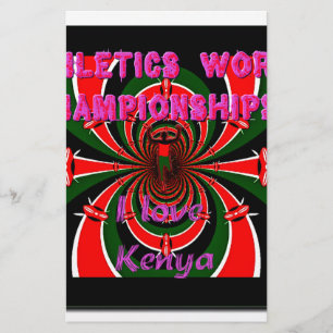 Keniaanse wereldkampioenschappen atletiek: wervele briefpapier