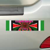 Keniaanse wereldkampioenschappen atletiek: wervele bumpersticker (Op auto)