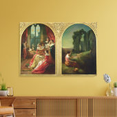 Kenilworth Castle - Past and Cadeau, 1854 Canvas Afdruk (Insitu (Woonkamer))