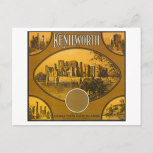 Kenilworth Oranje LabelRiverside, CA Briefkaart