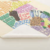 Kenji Kimura Kindness is alles wat Sherpa Blanket  Deken (3/4)