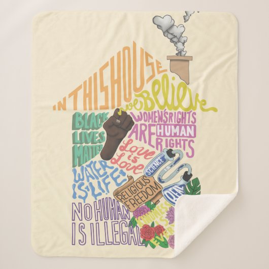 Kenji Kimura Kindness is alles wat Sherpa Blanket  Sherpa Deken (Voorkant)