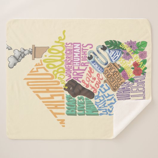 Kenji Kimura Kindness is alles wat Sherpa Blanket  Sherpa Deken (Voorkant (horizontaal))