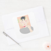 Kenma Kozume Vierkante Sticker (Envelop)