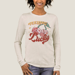 Kenmerken Lucky Dice Retro Typografie Tri-Blend Shirt
