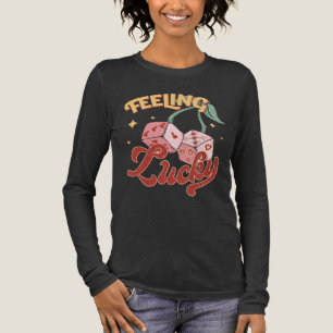 Kenmerken Lucky Dice Retro Typografie Tri-Blend Shirt