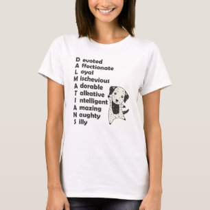 Kenmerken van de Dalmatische honden Cute Dog T-shirt