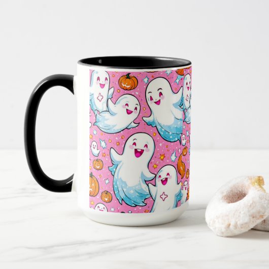 Kenmerkend is de charmante design Mok (Met donut)
