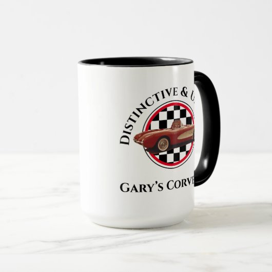 Kenmerkend & Uniek, Mijn Corvette Mok (Voorkant rechts)
