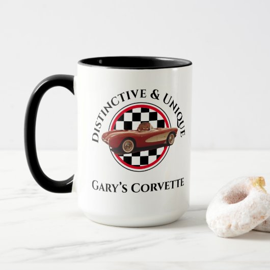 Kenmerkend & Uniek, Mijn Corvette Mok (Met donut)