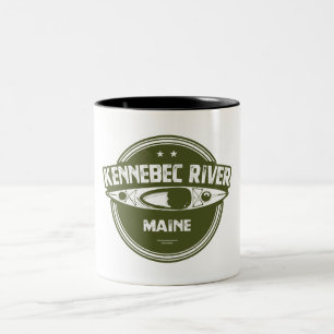 Kennebec, Maine Tweekleurige Koffiemok