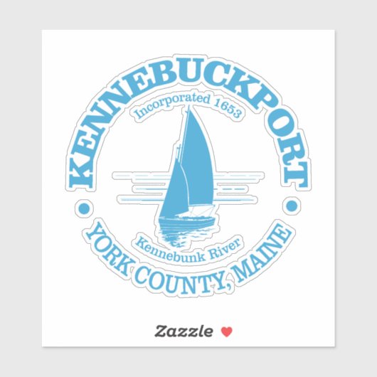 Kennebunkport (zeilboot) sticker (Vel)