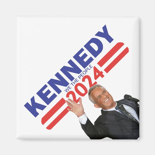 KENNEDY 2024 Magnet, RFK Jr voor President Magneet (Voorkant)