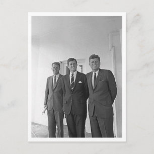 Kennedy Brothers, John, Ted, Robert Briefkaart