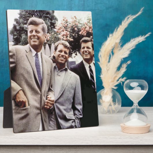 Kennedy Brothers, President John, Robert & Ted Fotoplaat (Zijkant)