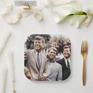 Kennedy Brothers, President John, Robert & Ted Papieren Bordje
