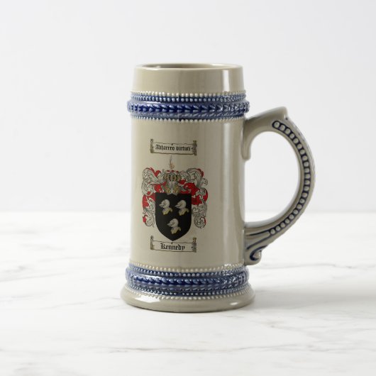 Kennedy Coat of Arms Stein / Kennedy Crest Stein Bierpul (Rechts)