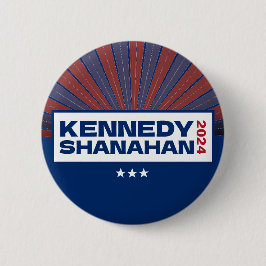 Kennedy en Shanahan 2024 Verkiezingsspeld Button