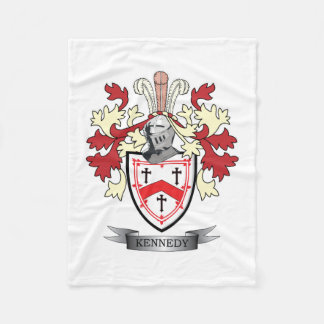 Kennedy Family Crest Coat of Arms Fleece Deken