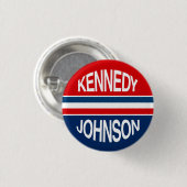 Kennedy Johnson 1960 Campaign Button (Voorkant /achterkant)