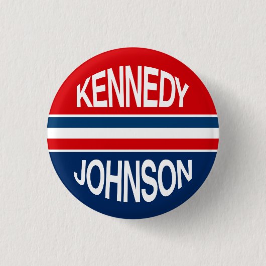 Kennedy Johnson 1960 Campaign Button (Voorkant)