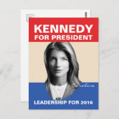 Kennedy Leadership Briefkaart (Voorkant / Achterkant)