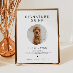 KENNEDY Minimalist 1 Fotofoto Pet Signature Drink Poster