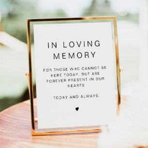KENNEDY Minimalist In love Memory Mariage Poster