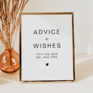 KENNEDY Modern Advice for the Bride and Groom Post Poster