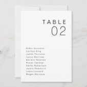 KENNEDY Modern Minimalistisch Tafelzitje Kaart (Voorkant)