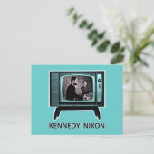 Kennedy Nixon 1960 TV-debat Briefkaart (Staand voorkant)
