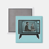Kennedy Nixon 1960 TV Debate Magneet (Voorkant / Achterkant)