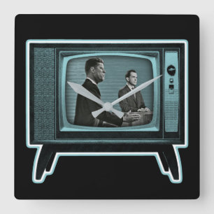 Kennedy Nixon 1960 TV Debate Vierkante Klok