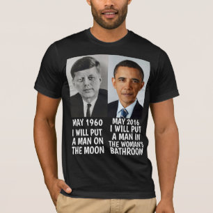 KENNEDY OBAMA MAN SUR LES T-shirts DE LA SALLE DE