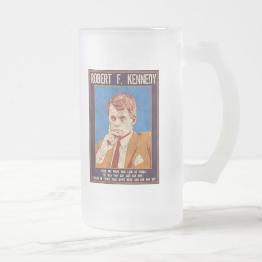 Kennedy, Robert - "Waarom niet?" Matglas Bierpul (Rechts)