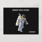 Kennedy ruimtestation Astronaut Briefkaart (Voorkant)
