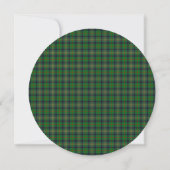 Kennedy Scottish Mariage Round Invitation (Dos)