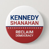 Kennedy Shanahan 2024 Verkiezingen Ronde Button 7,6 Cm (Voorkant)