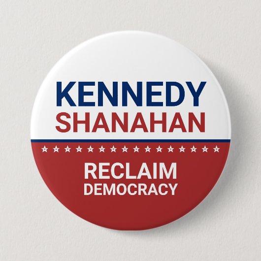 Kennedy Shanahan 2024 Verkiezingen Ronde Button 7,6 Cm (Voorkant)