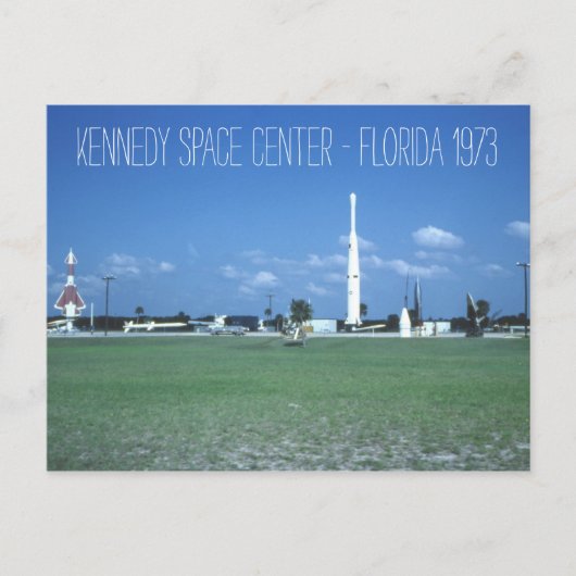 Kennedy Space Center 1973 geïnspireerd Briefkaart (Voorkant)
