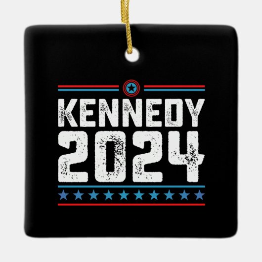 Kennedy voor President 2024 Keramisch Ornament (Voorkant)