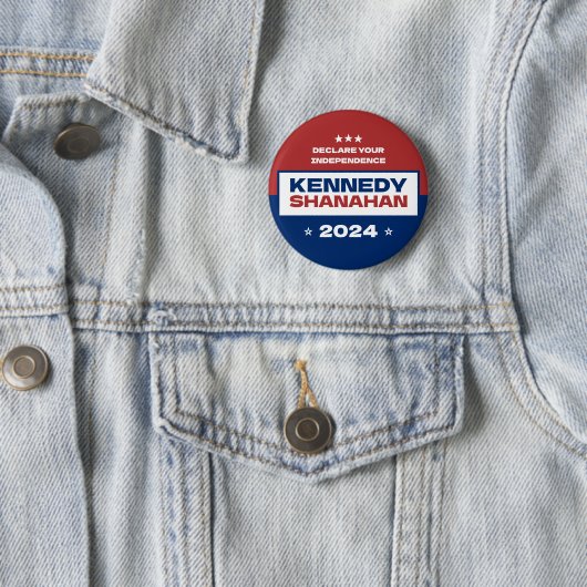 Kennedy x Shanahan 2024 Verkiezingen Ronde Button 5,7 Cm (In situ)